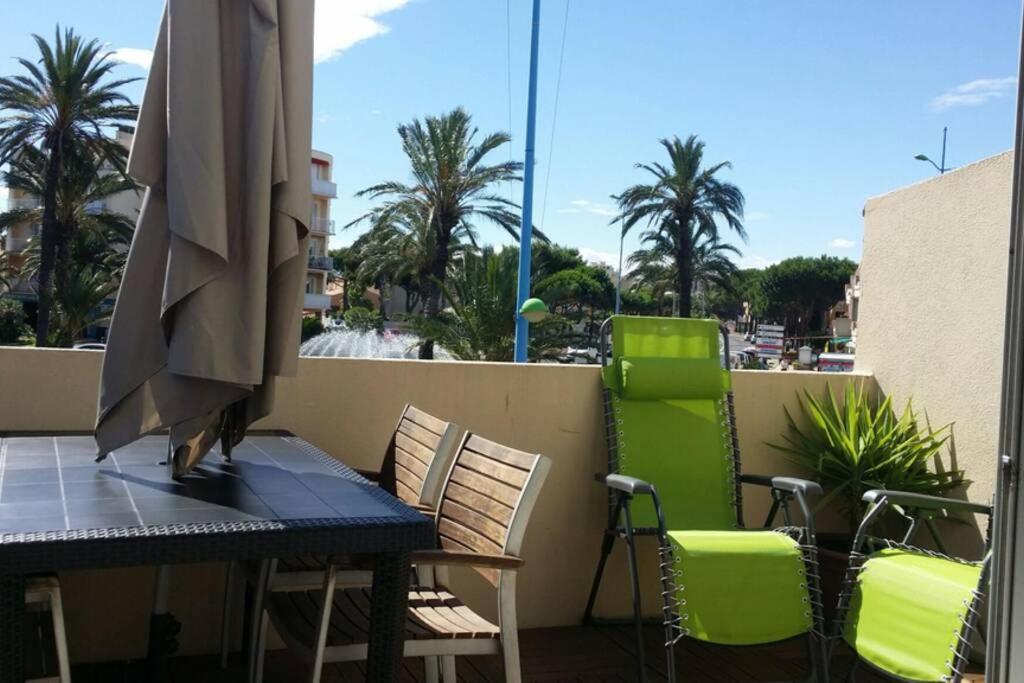 Beau T2 Climatise Avec Terrasse 100M Plage Saint-Cyprien  Ngoại thất bức ảnh